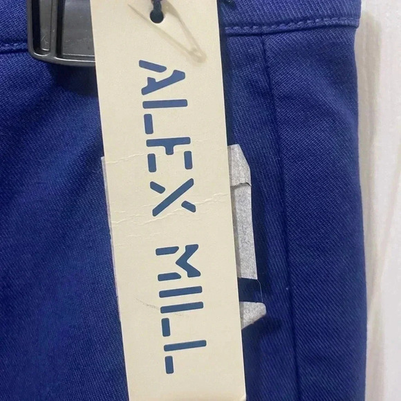 NWT Alex Mill Blue Straight Leg Pants Size 10 - Picture 4 of 5